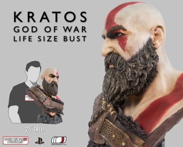 God of War отмечает вторую годовщину: В продажу поступит бюст Кратоса за 60,000 рублей
