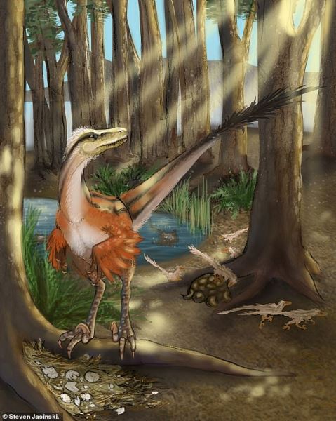 Ученые выяснили, как выглядел пернатый динозавр, живший 67 млн лет назад